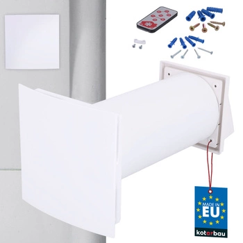 Nástenný rekuperátor decentralizovaný keramický 6 prevodov cuper fi 125 mm