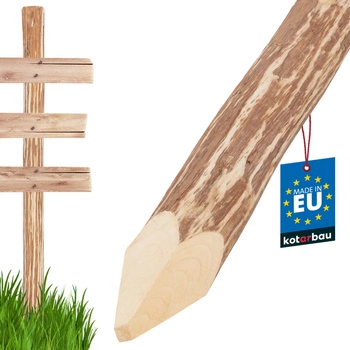 Hobľovaný drevený plotový stĺpik 90 cm