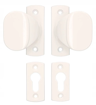 Držadlo dverí štít 125 mm bránka - Farba biela