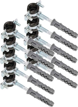 Rúrková svorka 3/8" rukoväť gumové tesnenie - 10 ks.