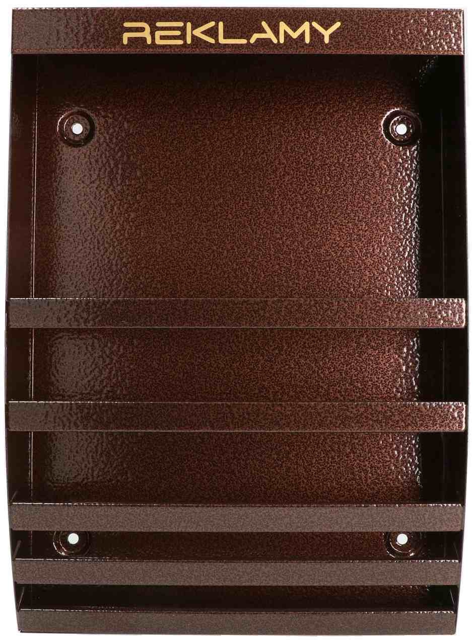 Košík na reklamu, letáky, noviny - Farba meď antik