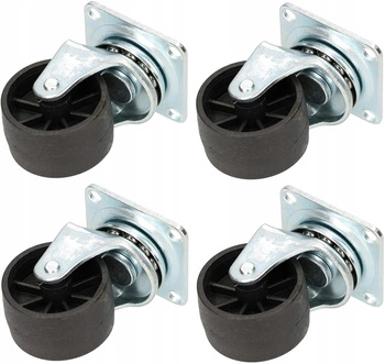 Nábytkové otočné kolieska 40 mm s pvc ložiskom - 4 ks.