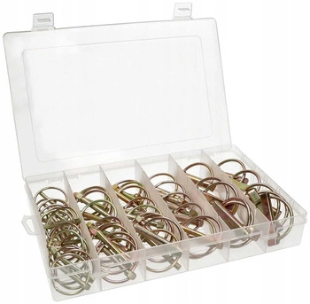 Závlačka s krúžkom pozink oceľ sada 50 ks.