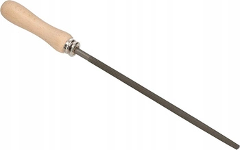 Okrúhly pilník na pracovný stôl s drevenou rukoväťou 20 cm