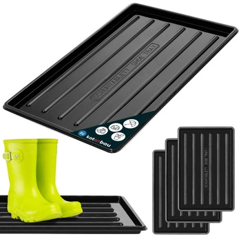 Odkvapkávač na obuv 45x30 cm sada 3 ks – Farba čierna