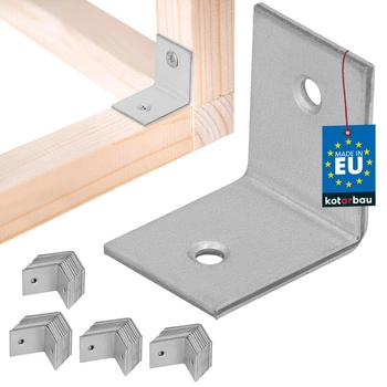 Tesársky uholník nerezový pozinkovaný 30x30x25 mm sada 50 ks.