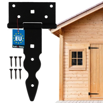 Altánový záves t pre okenicové dvere altánku čierny 150 mm