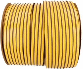 Samolepiace tesnenie 12x10 mm okenné dvere d 50 m hnedé