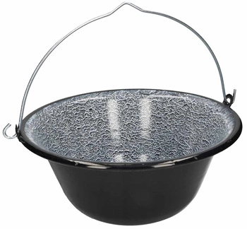 Liatinový kotlík 10l poľovnícky kotlík na ohnisko