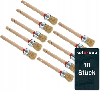 Sada okrúhlych kefiek 35 mm 10 ks.