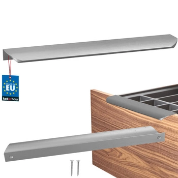 Úchyt nábytkový hliníkový strieborný 256/276 mm