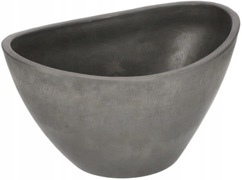 Loď hrniec podlhovasté kompozitné šedá