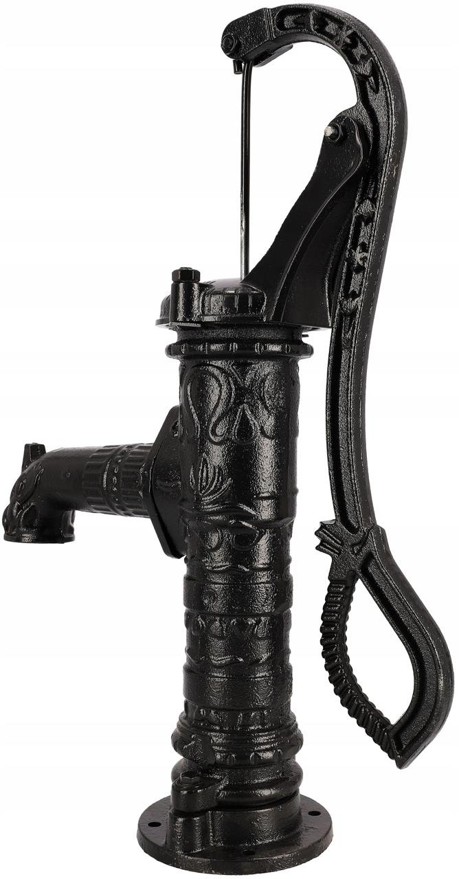 Ručná záhradná pumpa abisínská na vodu, liatinová - Farba čierna