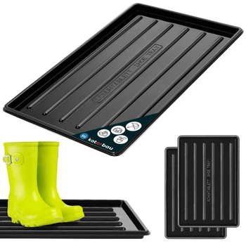 Odkvapkávač na topánky 45x30 cm sada 2 ks - Farba čierna