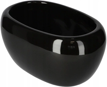 Kvetináč keramický dlhý obal 270 mm - Farba čierna