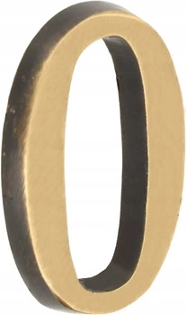 Číslo domu "0" číslo dverí 3d 5cm patina