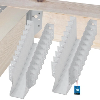 Vešiak na drevené trámy tesárske krokvové 70x125 mm sada 25 ks.