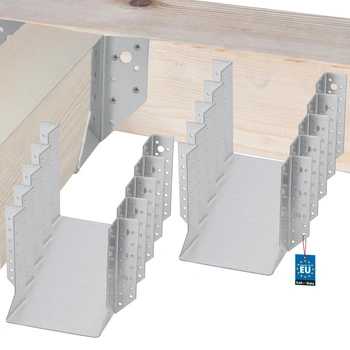 Vešiak na drevené trámy tesárske krokvové 160x170 mm sada 10 ks.