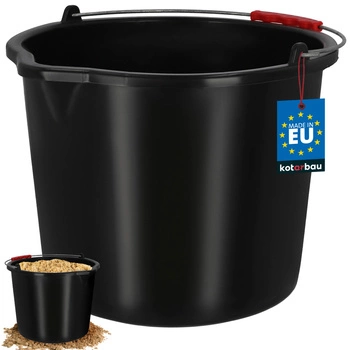 Vedro stavebné hospodárske s výlevkou 16 l čierne