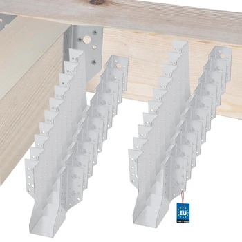 Vešiak na drevené trámy tesárske krokvové 50x135 mm sada 25 ks.