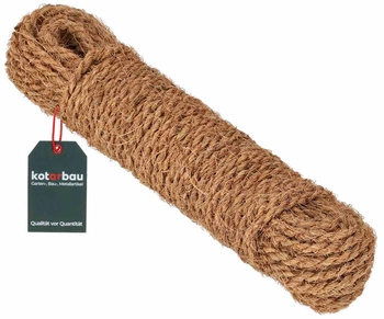 Kokosová šnúra prírodná 25 m škrabka z lanových vlákien