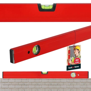 Vodováha hliníková stavebná červená 60 cm