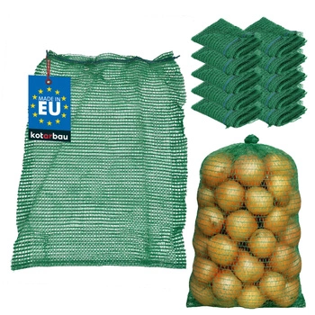 Raslové vrece so sťahovaním na cibuľu zemiaky 5 kg 35x50 cm sada 10 ks.