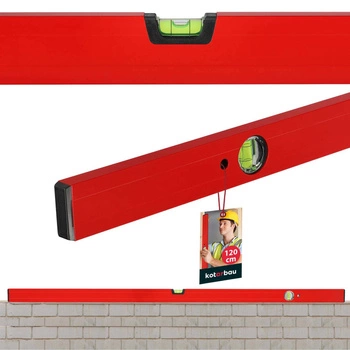 Vodováha hliníková stavebná červená 120 cm