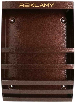 Košík na reklamu, letáky, noviny - Farba meď antik