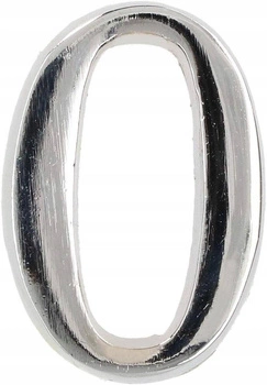 Číslo domu "0" číslo dverí 5 cm chróm