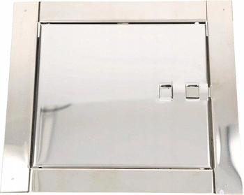 Oceľové kontrolné dvierka s bielymi kľúčmi 30x40cm