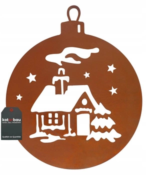 Vianočná ozdoba ozdoba figúrka kovová hrdza