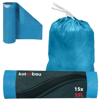 Vrecia na odpad s páskou univerzálne 35 l