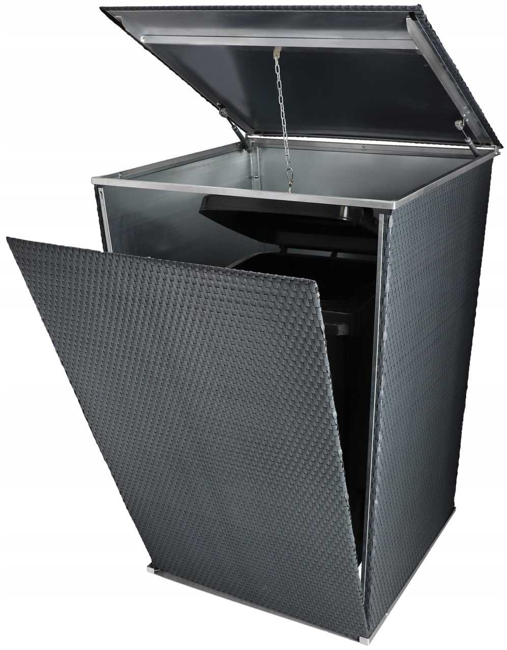 Kryt koša technoratan ochranný kryt na odpadkový kôš - Farba šedá grafit