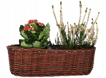 Kvetináč prútený kôš na kvety - 40 cm