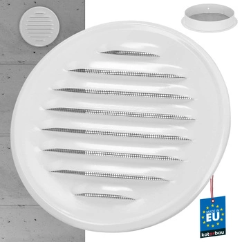 Vetracia mriežka z nehrdzavejúcej ocele s okrúhlymi okami fi 150 mm