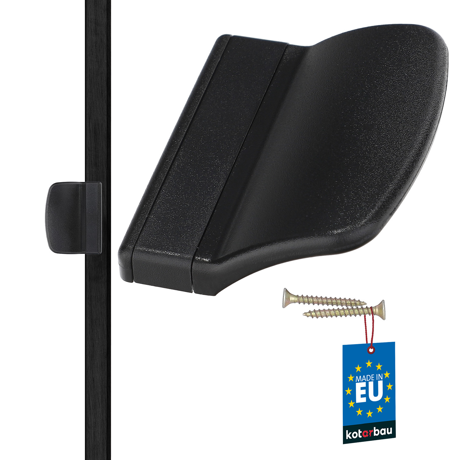 Balkónové madlo čierna 70x55 mm