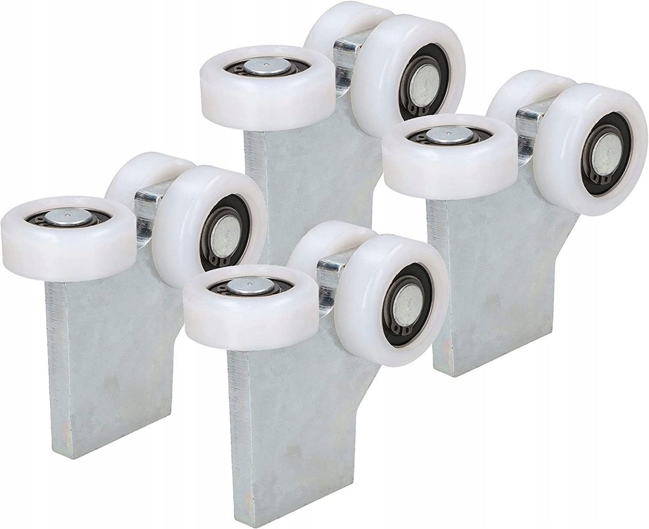 3 vozíky na posuvné dvere fi 43 - 4 ks.