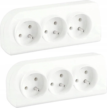 Prenosný zásuvkový pás s uzemneným predĺžením - 2 ks.