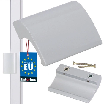 Balkónový úchyt fajčiara na dvere okno - Farba strieborná