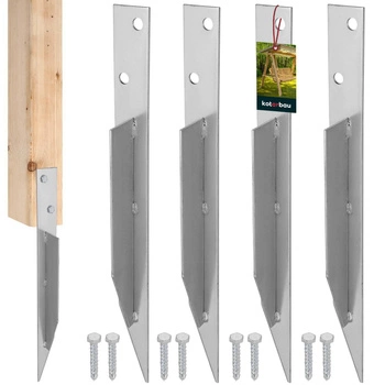 Základňa pre záhradnú hojdačku 44,5x4 cm sada 4 ks.