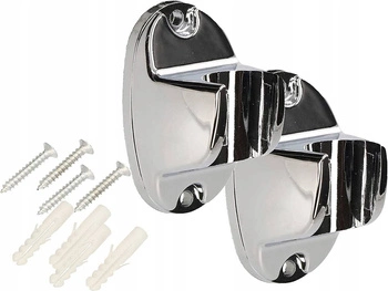 Pevný držiak sprchovej hlavice chróm 64 mm sada 2 ks.