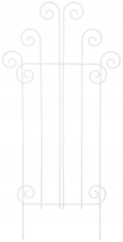 Plot palisádový záhradný záliv biely 48 cm