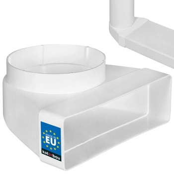 Spojovacie koleno 204x60 variabilné vetranie 125