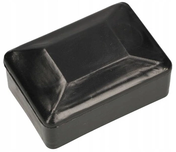 Krytka plotového stĺpika plastová čierna 60x40 mm sada 100 ks.