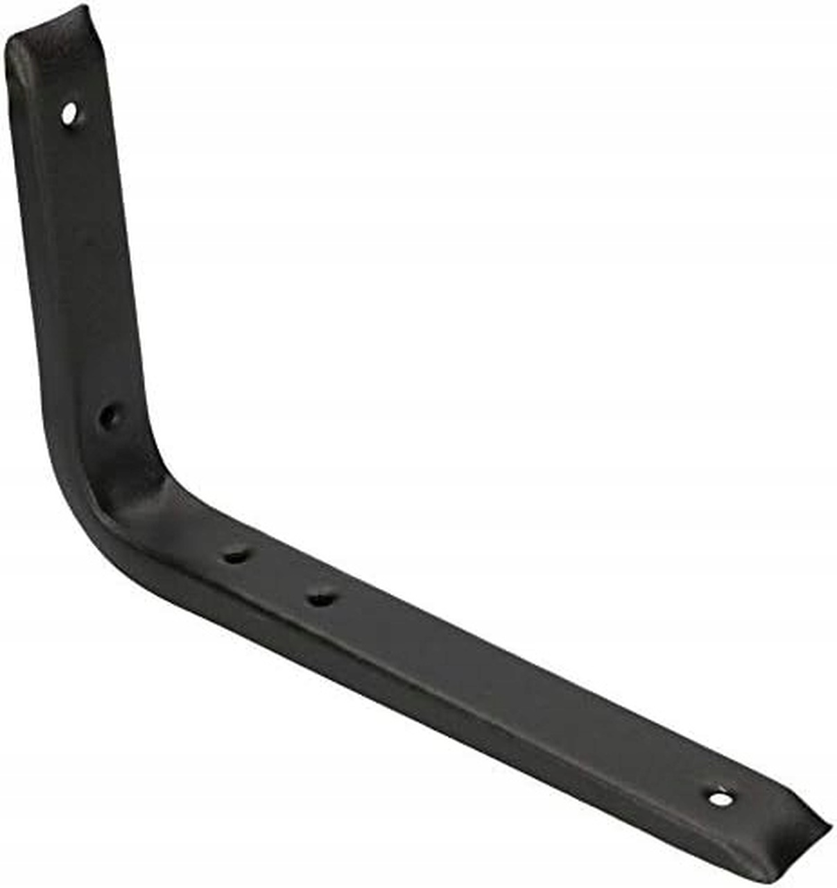 Rohový držiak regálový pod poličku 140x200 mm - Farba čierna