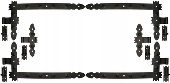 Pásový rohový záves 600 garážový pre okenice - Farba čierna