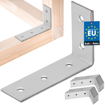 Tesársky uholník nerezový pozinkovaný 50x80x25 mm sada 25 ks.