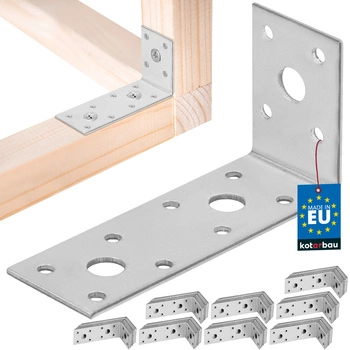 Tesársky uholník nerezový pozinkovaný 100x50x35 mm sada 100 ks.