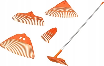 5v1 sada záhradné hrable plastové seno listy